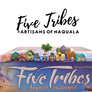 Colorful, detailed Artisans sticker pack for Five Tribes game pieces.