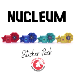 Nucleum premium quality stickers from Meeplestickers