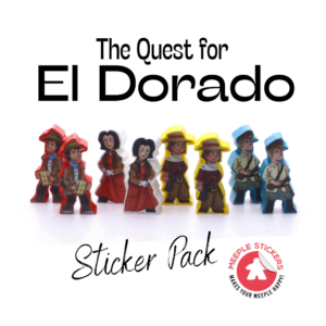 Premium Stickers for The Quest for El Dorado Meeples