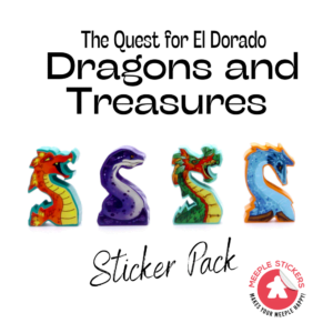 Premium Stickers for Dragons and Treasures Meeples