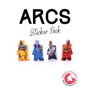 High-quality ARCS board game meeple stickers by Meeplestickers